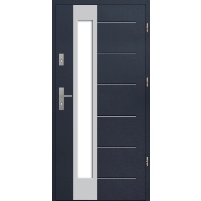 Drzwi S37 T41 INOX Antracyt 55 mm